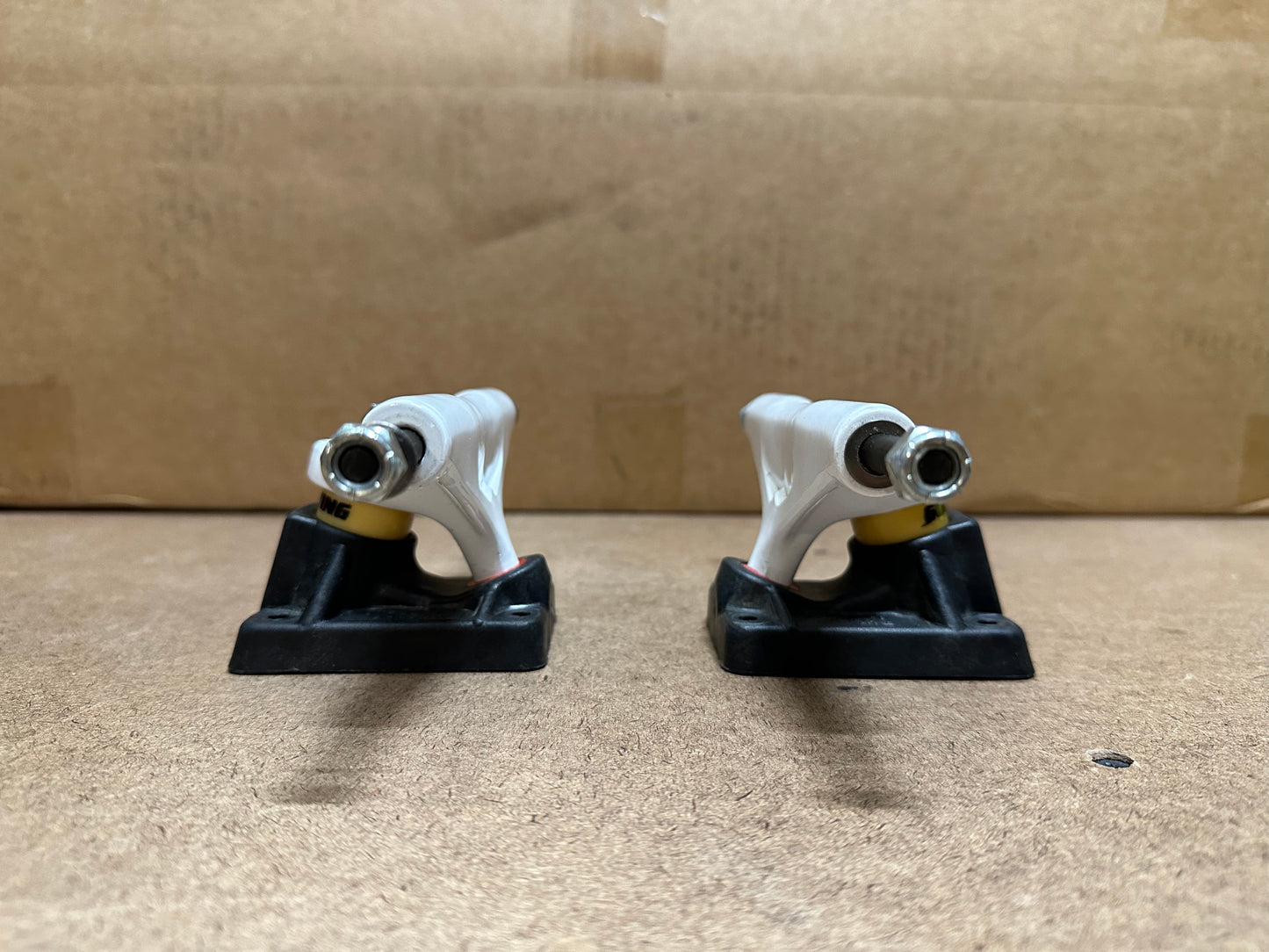GullWing Street Shadow Trucks - USED - Black and White Dipped- AS IS - No Returns.