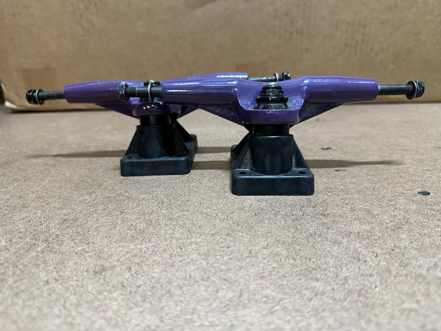 GullWing Super Pro III Trucks - USED - Black Base and Purple Dipped- AS IS - No Returns.