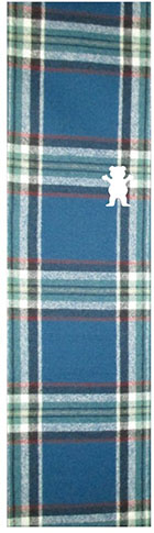 GRIZZLY 9" PLAID OG BEAR BLUE PERFORATED SHEET