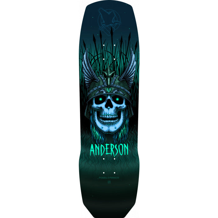 POWELL PRO 7-PLY 290 9.13  ANDY ANDERSON HERON SKULL TEAL