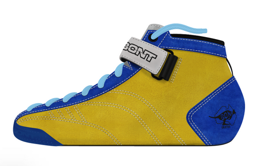 Bont Prostar Roller Skates - 7.0 / Suede Yellow/Blue Size 7