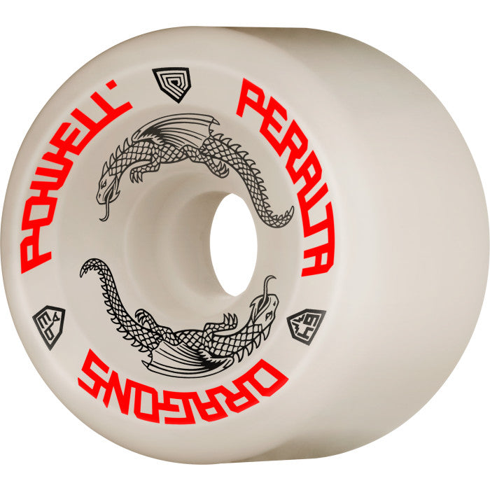 Powell Dragon Formula Wheels 64mm/93a Off White