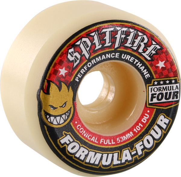 SPITFIRE FORMULA FOUR CONICAL FULL 53mm 101A WHT RED