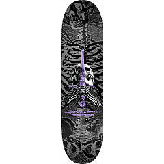Powell Skull and Sword Silver / Grey  8.5 Deck